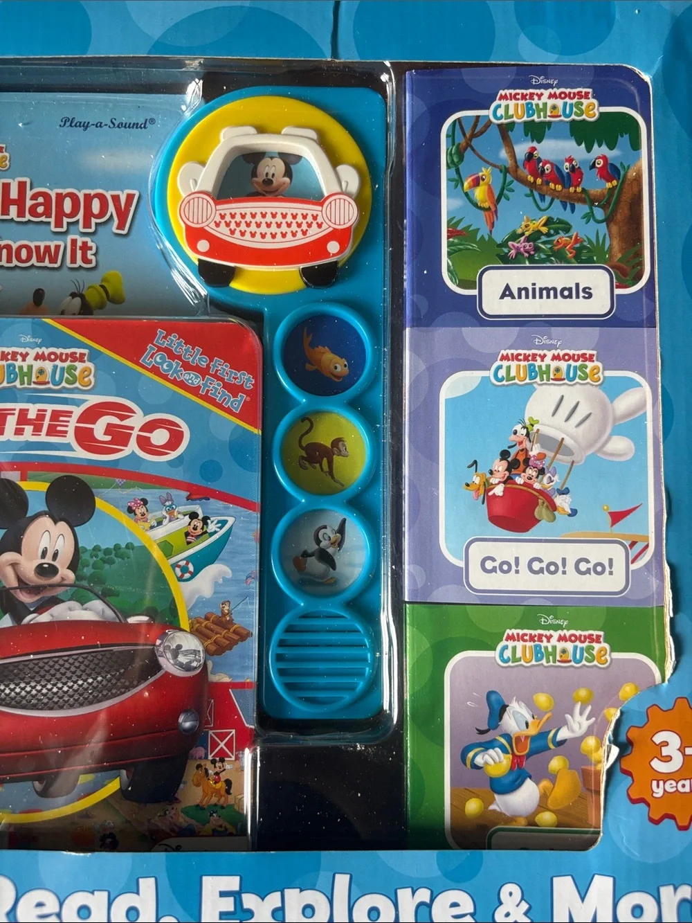 🎉NIB Disney Mickey Mouse Clubhouse Read, Explore & More Deluxe 8-Book Set - Blue